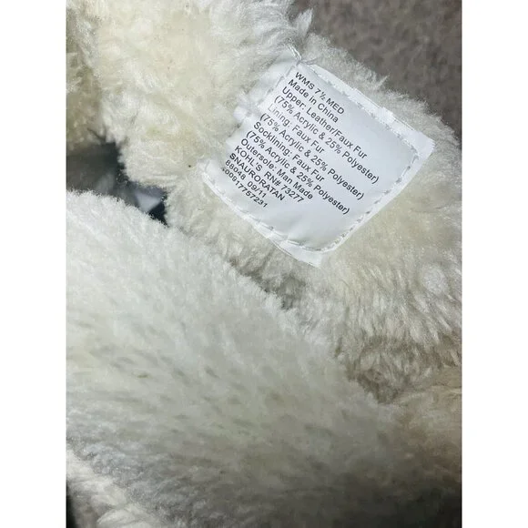 SONOMA Women's Mid Calf Boots Leather Suede Camel Tan Warm Aurora Sz 7.5 M - Picture 11 of 11